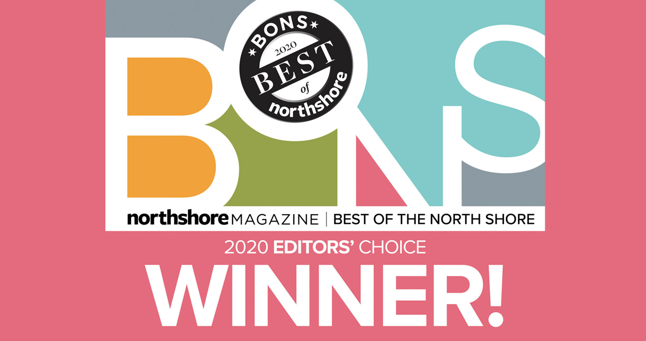 This graphic is congratulating Flip the Bird for winning BONS best of North shore in 2020.